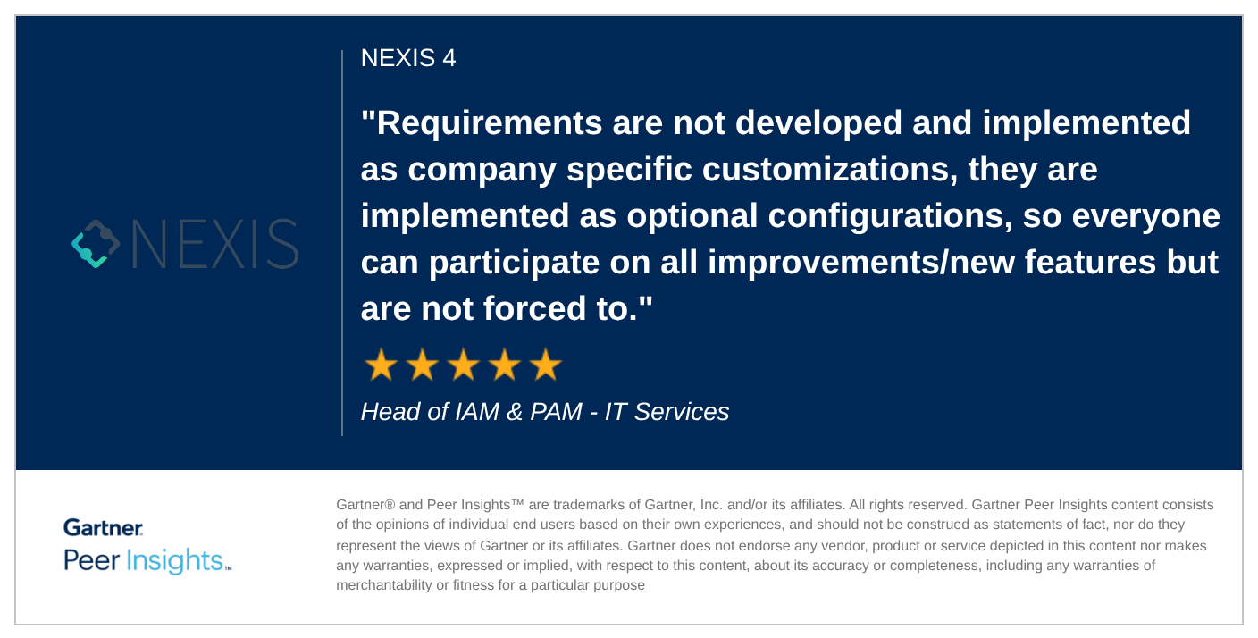 Requirements are not developed and implemented as company specific customizations, they are implemented as optional configurations, so everyone can participate on all improvements/new features but are not forced to.