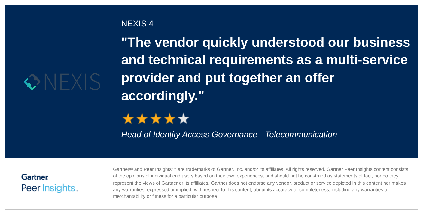 The vendor quickly understood our business and technical requirements as a multi-service provider and put together an offer accordingly.